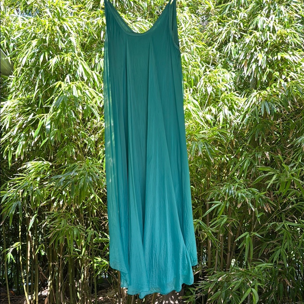 Mahina Teal Maxi Dress